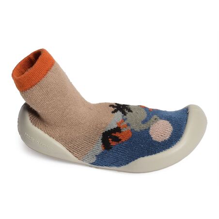 DIPLODOCUS Multicolore, Chaussons Chaussettes Collégien