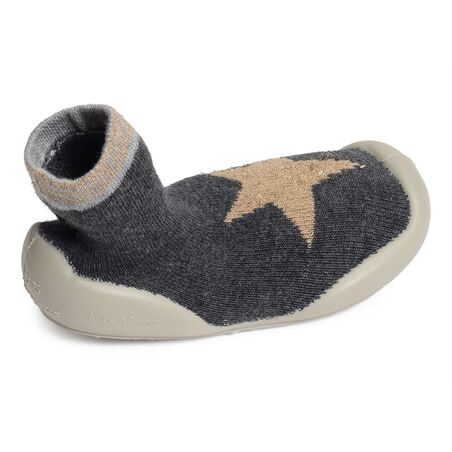 SWEETY Gris, Chaussons Chaussettes Collégien