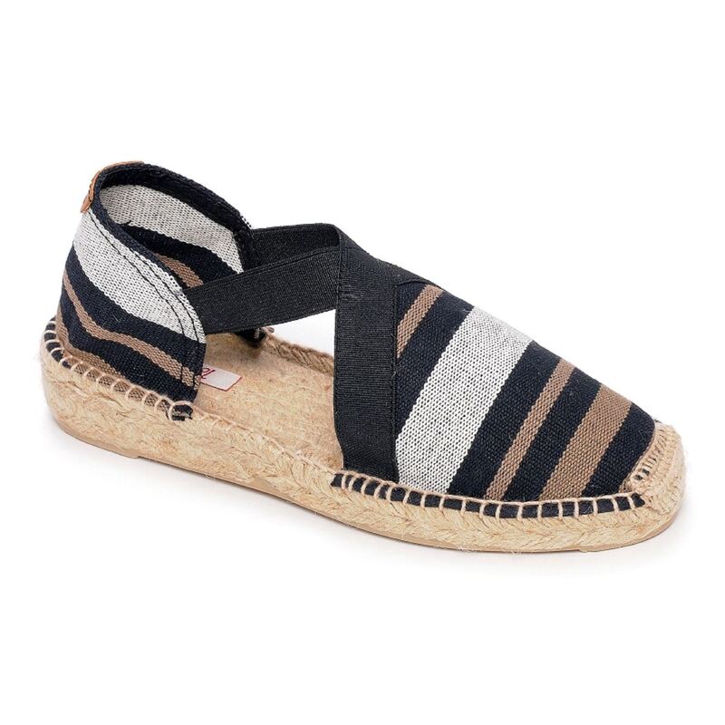 EVA Noir Gris, Espadrilles Toni Pons