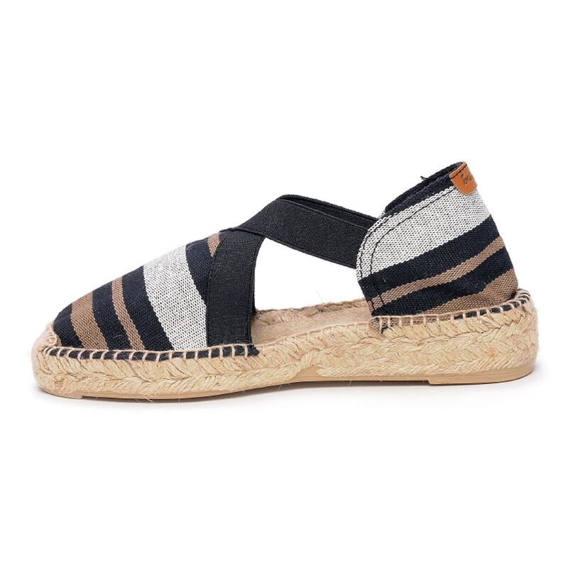 EVA Noir Gris, Espadrilles Toni Pons