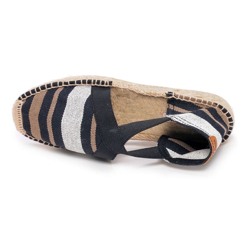 EVA Noir Gris, Espadrilles Toni Pons