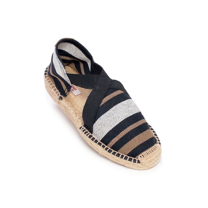 EVA Noir Gris, Espadrilles Toni Pons