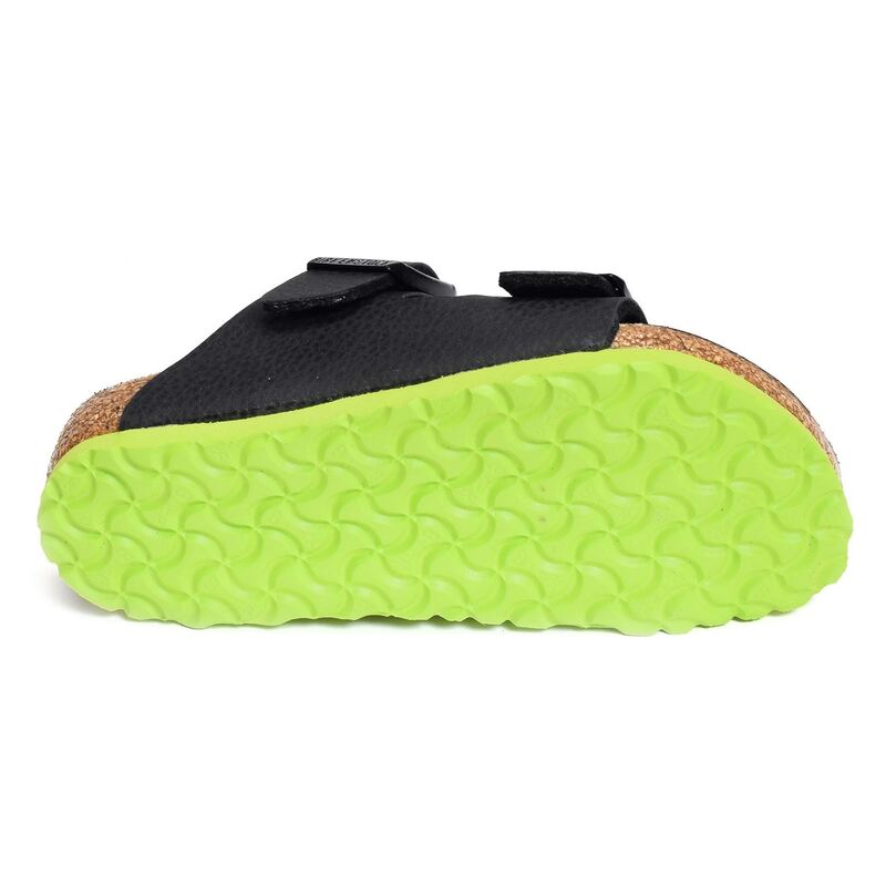 ARIZONA ENFANT Noir Vert, Mules Birkenstock