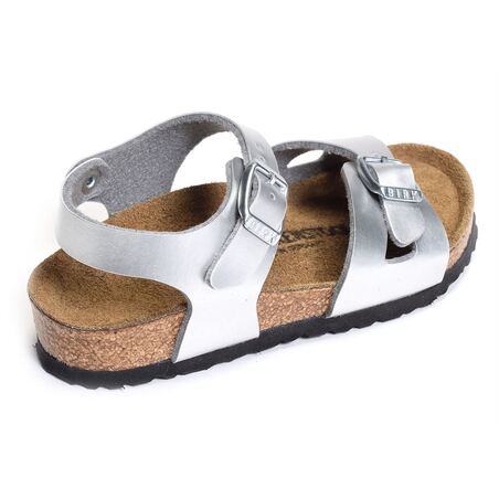 RIO Argent, Sandales plates & Nu-Pieds Birkenstock