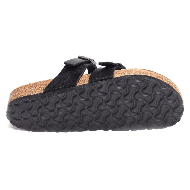 MAYARI Noir Brillant, Tongs Birkenstock