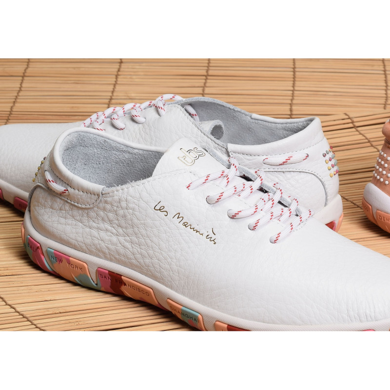 JAZARU Blanc Multicolore, Sneakers basses TBS