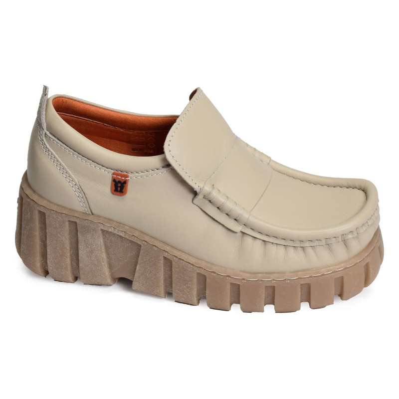 4033 Beige Mocassins Mag