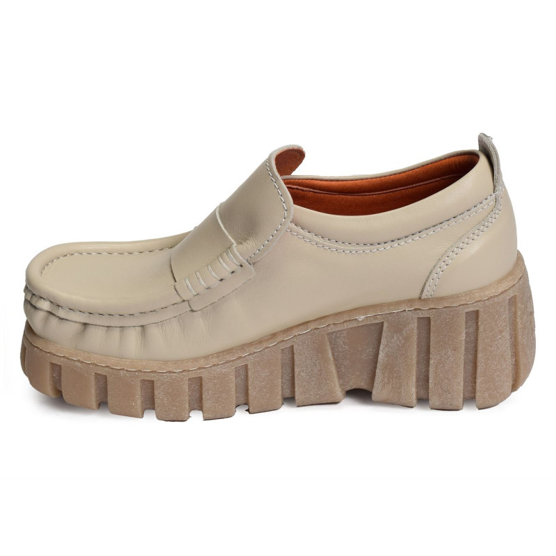 4033 Beige Mocassins Mag