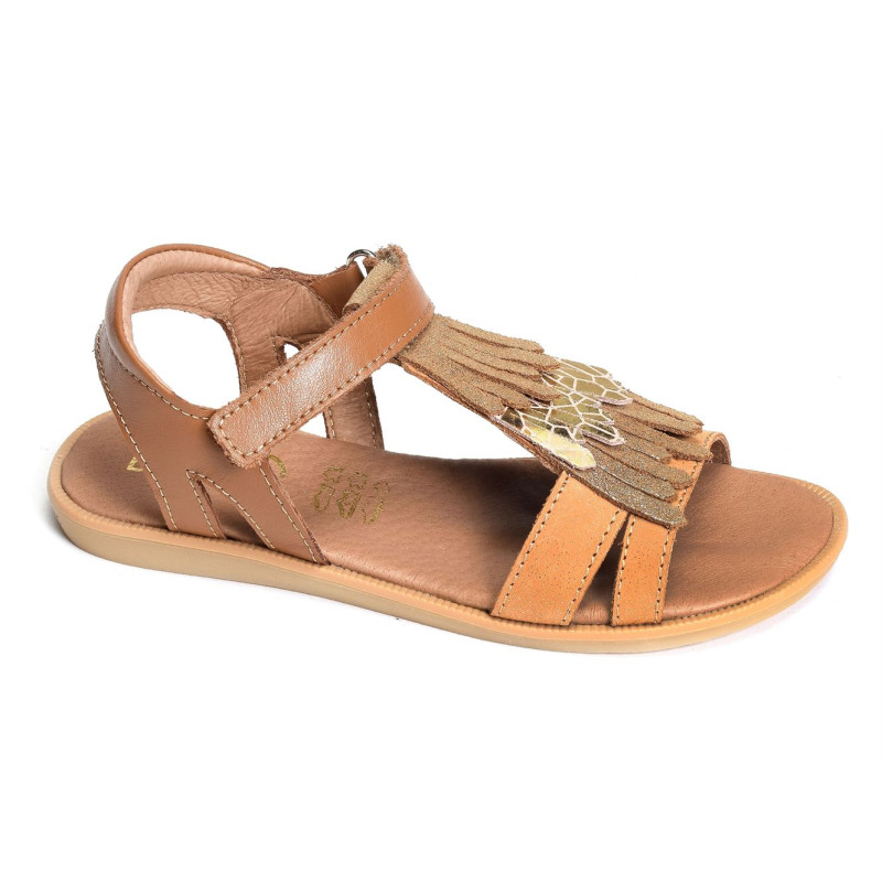 JULIE Camel, Sandales plates & Nu-Pieds Bellamy