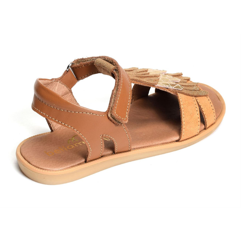 JULIE Camel, Sandales plates & Nu-Pieds Bellamy