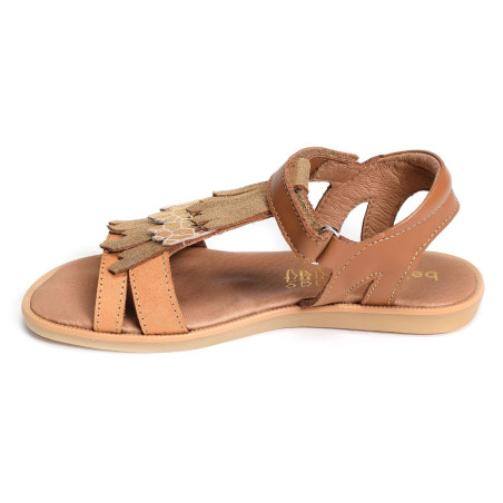 JULIE Camel, Sandales plates & Nu-Pieds Bellamy