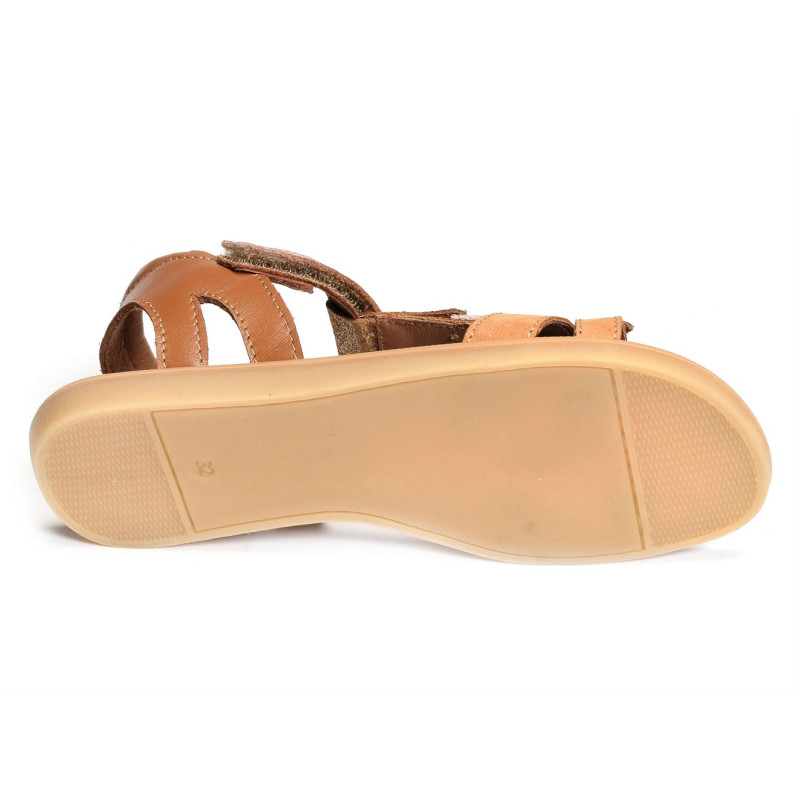 JULIE Camel, Sandales plates & Nu-Pieds Bellamy