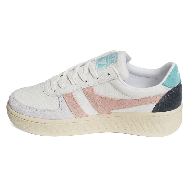 GRANDSLAM TRIDENT TRAINERS W Blanc Rose, Sneakers basses Gola