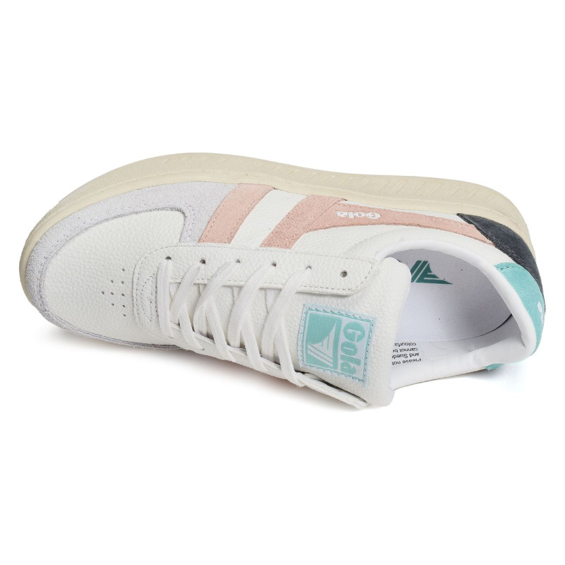 GRANDSLAM TRIDENT TRAINERS W Blanc Rose, Sneakers basses Gola