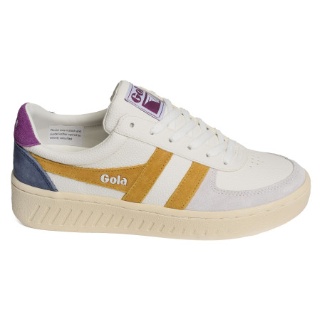 GRANDSLAM TRIDENT Blanc Violet, Sneakers basses Gola