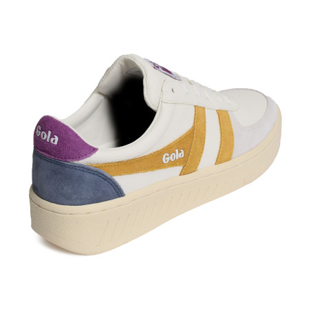 GRANDSLAM TRIDENT Blanc Violet, Sneakers basses Gola