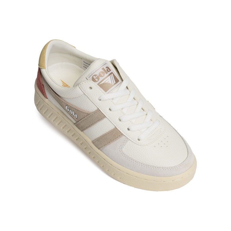 GRANDSLAM TRIDENT TRAINERS W Blanc Beige, Sneakers basses Gola