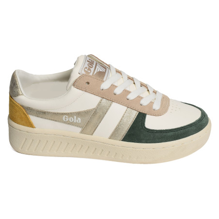 GRANDSLAM QUADRANT Blanc Vert, Sneakers basses Gola