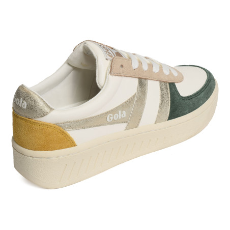 GRANDSLAM QUADRANT Blanc Vert, Sneakers basses Gola