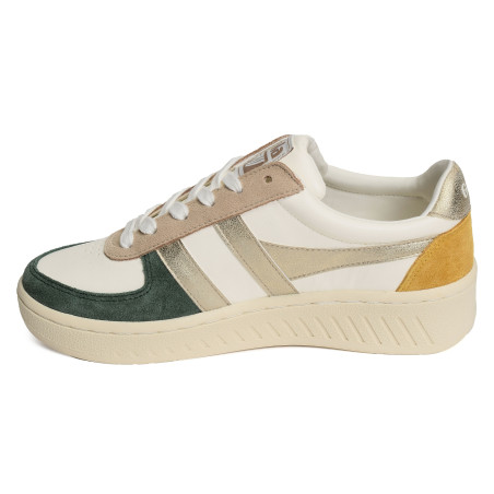 GRANDSLAM QUADRANT Blanc Vert, Sneakers basses Gola