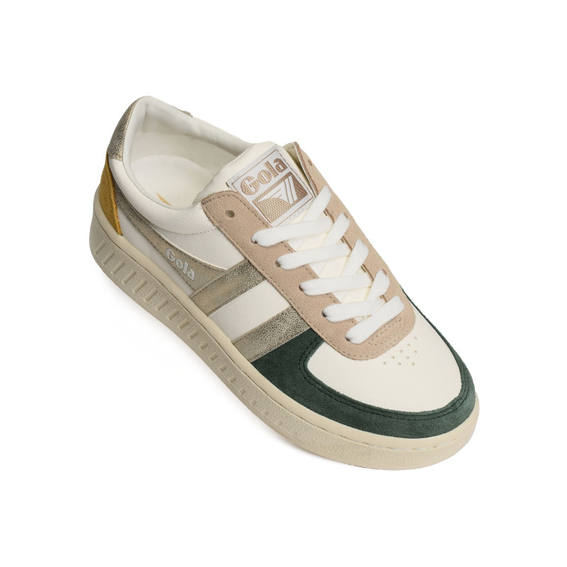 GRANDSLAM QUADRANT TRAINERS W Blanc Vert, Sneakers basses Gola