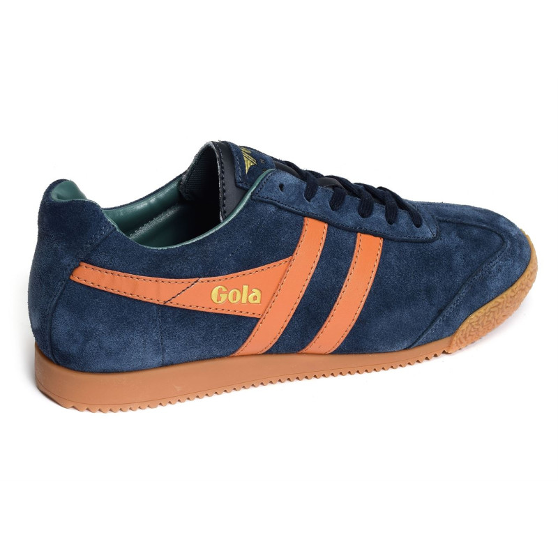 HARRIER SUEDE TRAINERS Marine Orange, Sneakers basses Gola