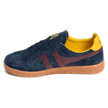 HURRICANE SUEDE TRAINERS Marine Bordeaux, Sneakers basses Gola