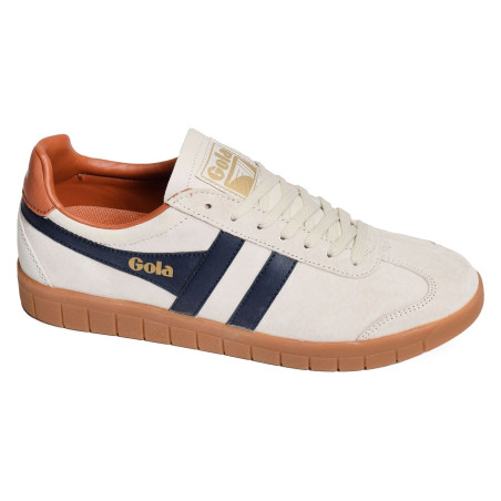 HURRICANE SUEDE TRAINERS Blanc Marine, Sneakers basses Gola