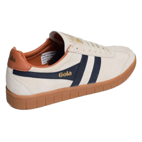 HURRICANE SUEDE TRAINERS Blanc Marine, Sneakers basses Gola