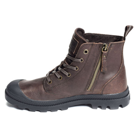 PAMPA ZIP LEATHER Marron, Boots Palladium