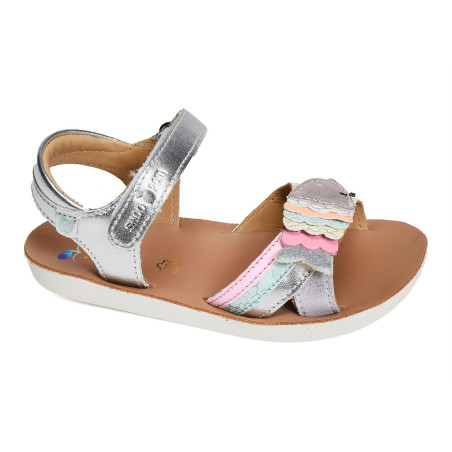 GOA BUBULLE Argent, Sandales plates & Nu-Pieds Shoopom