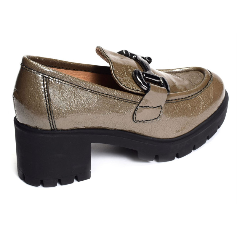 FRELAND Verni Taupe, Mocassins Rosemetal