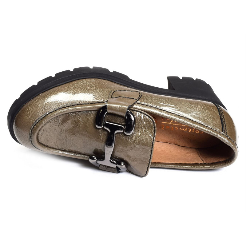 FRELAND Verni Taupe, Mocassins Rosemetal