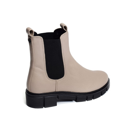 25413 Beige, Chelsea boots Marco Tozzi