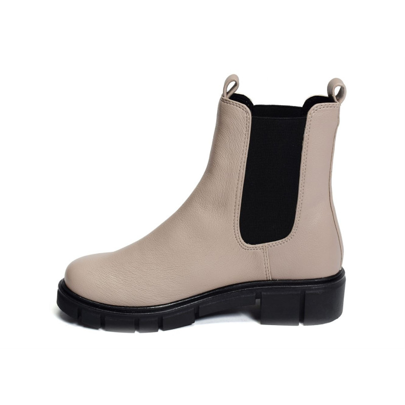 25413 Beige, Chelsea boots Marco Tozzi