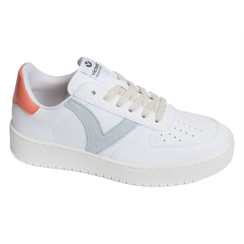 1258201 Blanc Bleu, Sneakers basses Victoria