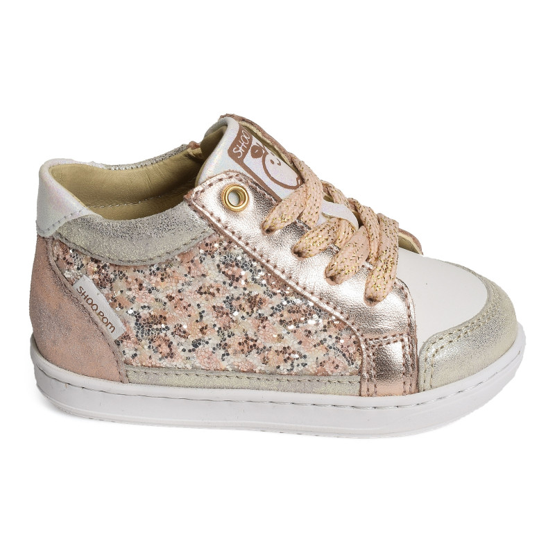 BOUBA CONNECT GIRL Rose Or, Chaussures à Lacets Shoopom