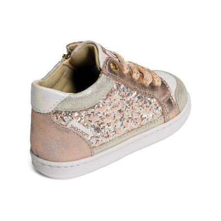 BOUBA CONNECT GIRL Rose Or, Chaussures à Lacets Shoopom