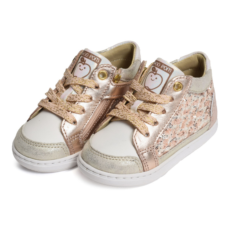 BOUBA CONNECT GIRL Rose Or, Chaussures à Lacets Shoopom