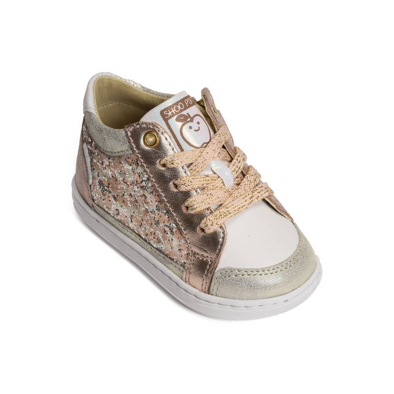 BOUBA CONNECT GIRL Rose Or, Chaussures à Lacets Shoopom