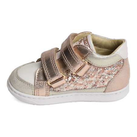 BOUBA EASY CONNECT Rose Or, Chaussures à Scratch Shoopom