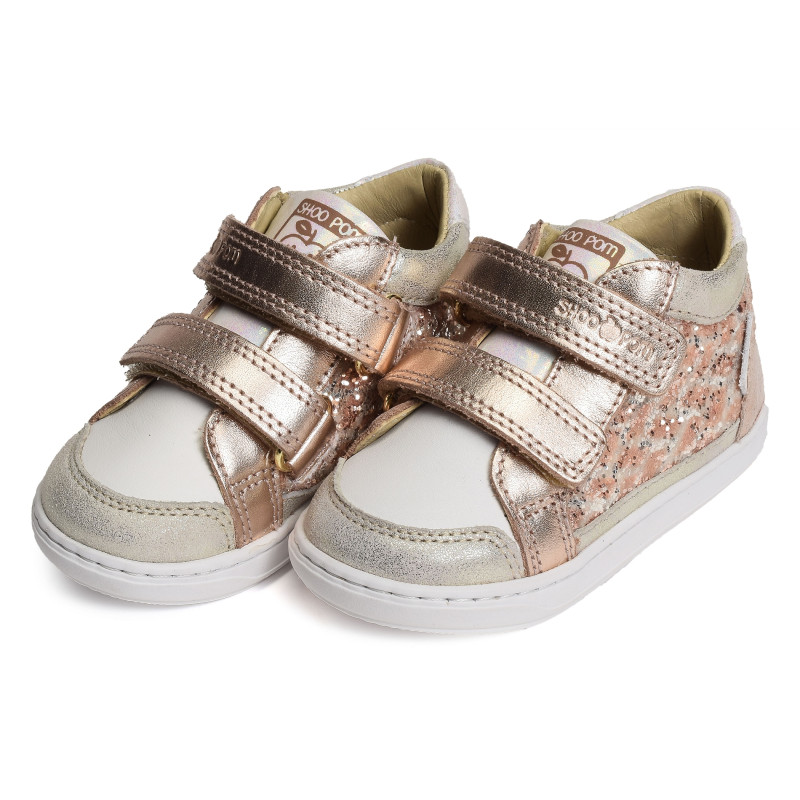 BOUBA EASY CONNECT Rose Or, Chaussures à Scratch Shoopom