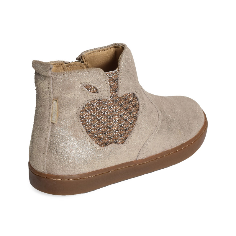 PLAY NEW APPLE Taupe Platine, Chelsea boots Shoopom