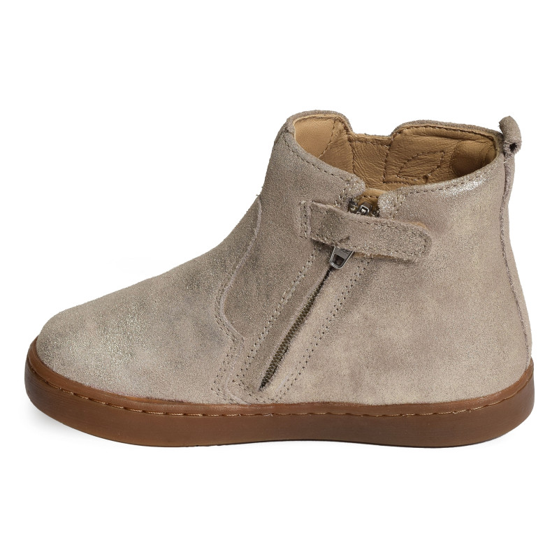 PLAY NEW APPLE Taupe Platine, Chelsea boots Shoopom