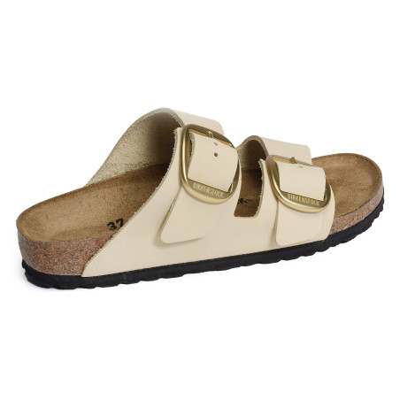 ARIZONA BIG BUCKLE LENB Ecru, Mules Birkenstock