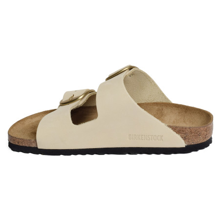 ARIZONA BIG BUCKLE LENB Ecru, Mules Birkenstock