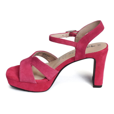 28309 Fuchsia, Nu-Pieds à talon Tamaris