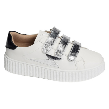 MARILOU Blanc Argent, Sneakers basses Vanessa Wu