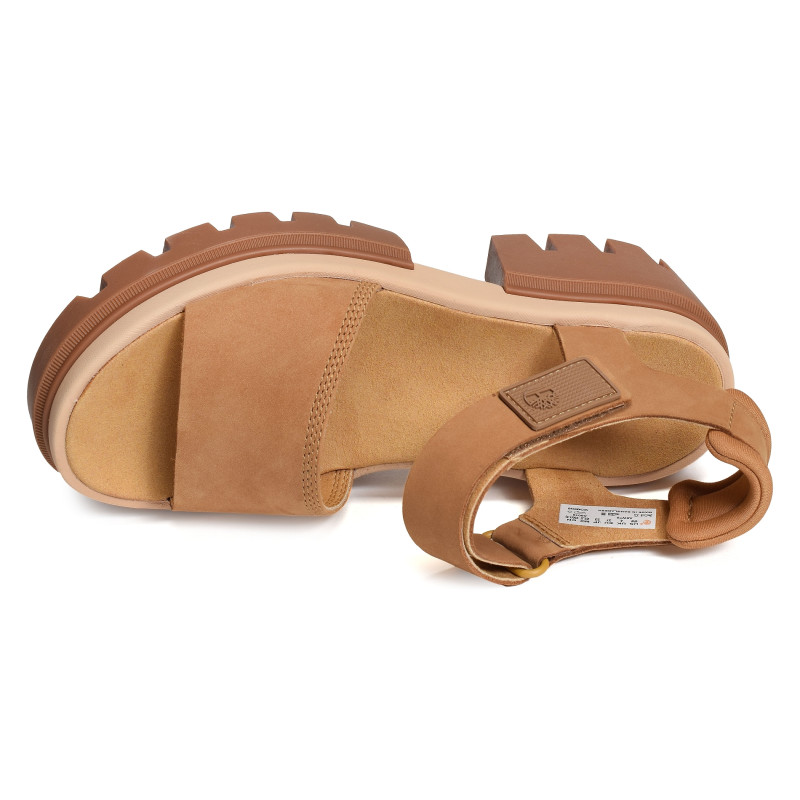 EVERLEIGH ANKLE STRAP Camel, Nu-Pieds à talon Timberland