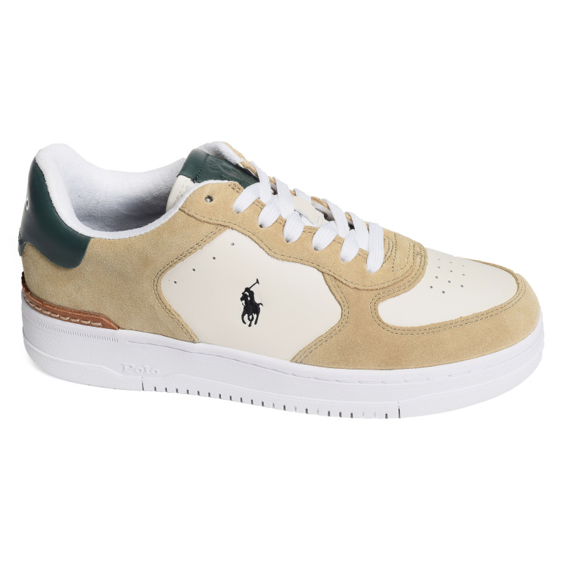 MASTERS COURT Beige Vert, Sneakers basses Polo Ralph Lauren